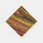 抽象芸術パターン，茶色と黄色，テクスチャ，赤 スタンダードランチョンナプキン (角)