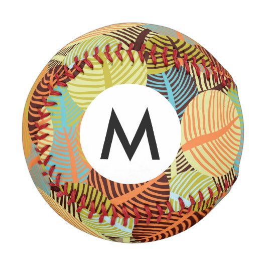 抽象芸術パターン 野球ボール (正面左)