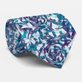 抽象芸術パターン(青と灰色のネックタイ) ネクタイ (ロール)