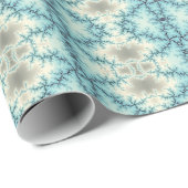 抽象芸術パターン（青と灰色の幾何学的） ラッピングペーパー (ロールコーナー)