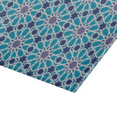 抽象芸術パターン(青と灰色) カッティングボード (角)