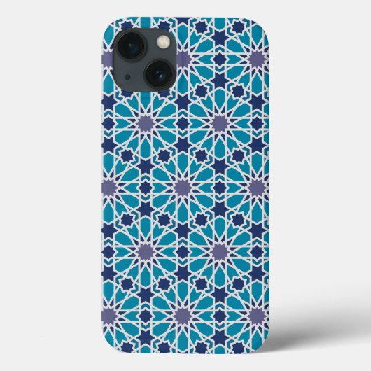 抽象芸術パターン(青と灰色) Case-Mate iPhoneケース (裏面)
