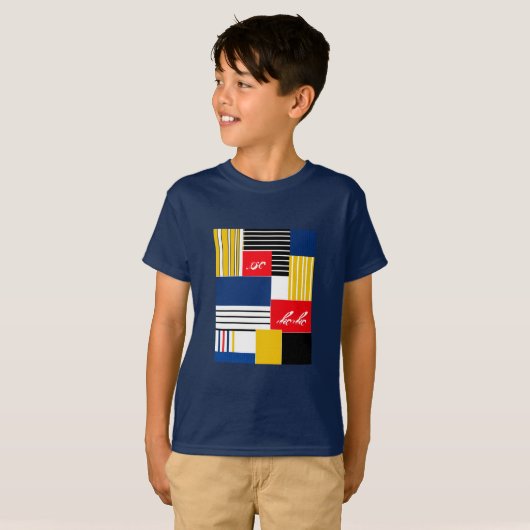 抽象芸術パターン。 Tシャツ (正面フル)