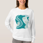 抽象芸術パターン Tシャツ (正面)