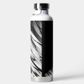 抽象芸術パターンB&W – トール ウォーターボトル (右面)