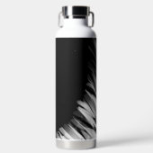 抽象芸術パターンB&W – トール ウォーターボトル (正面)