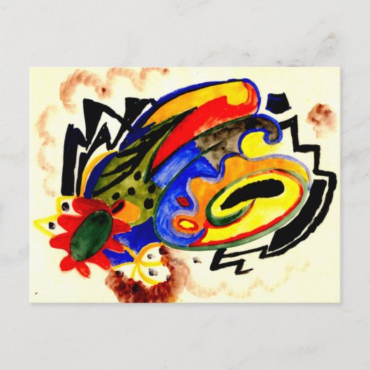 抽象芸術パターンIバイマ威厳があるーク ポストカード (正面)