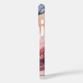 抽象芸術パターンiPhoneケース。名前をカスタムする。 Case-Mate iPhoneケース (裏面 / 左)