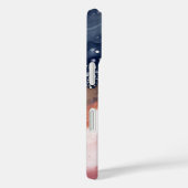 抽象芸術パターンiPhoneケース。名前をカスタムする。 Case-Mate iPhoneケース (裏面 / 右)