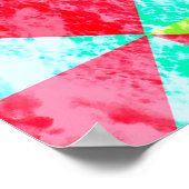 抽象芸術パターンwall texture backgroundabstract ポスター (角)