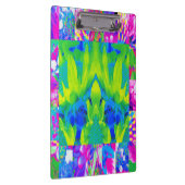 抽象芸術パッチワークひまわりガーデンコラージュ クリップボード (右)