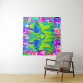 抽象芸術パッチワークひまわりガーデンコラージュ タペストリー (インサイチュ(横))