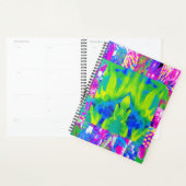 抽象芸術パッチワークひまわりガーデンコラージュ プランナー手帳 (ディスプレー)