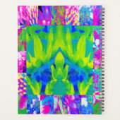 抽象芸術パッチワークひまわりガーデンコラージュ プランナー手帳 (裏面)