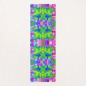 抽象芸術パッチワークひまわりガーデンコラージュ ヨガマット (正面)