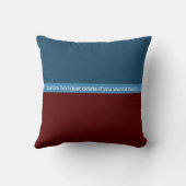 抽象芸術パッチワーク青花輪模様 クッション (裏面)