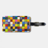 抽象芸術パッチワーク ラゲッジタグ (裏面横)