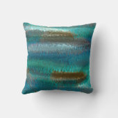 抽象芸術パティーナ銅と緑byルネ クッション (裏面)