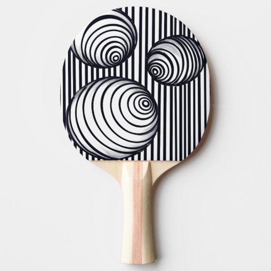 抽象芸術パドル 卓球ラケット (正面)
