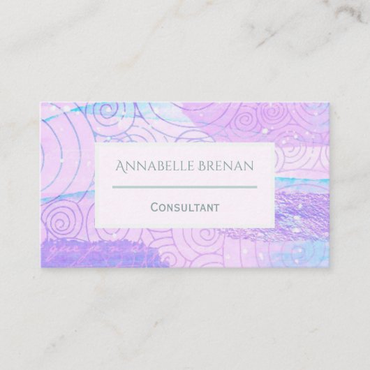 抽象芸術パモダンステルパターン 名刺 (正面)