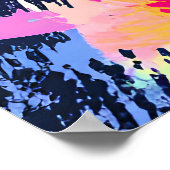 抽象芸術パラダイストロピカルフルーツフェスタ ポスター (角)