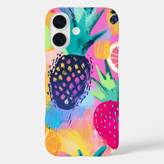 抽象芸術パラダイストロピカルフルーツフェスタ Case-Mate iPhoneケース (裏面)