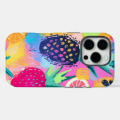 抽象芸術パラダイストロピカルフルーツフェスタ Case-Mate iPhoneケース (裏面 (横))