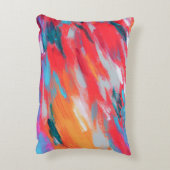 抽象芸術パレットのアクリルアートワーク | アクセントクッション (裏面(縦))