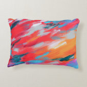 抽象芸術パレットのアクリルアートワーク | アクセントクッション (裏面)