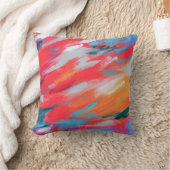 抽象芸術パレットのアクリルアートワーク | クッション (ブランケット)