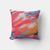 抽象芸術パレットのアクリルアートワーク | クッション