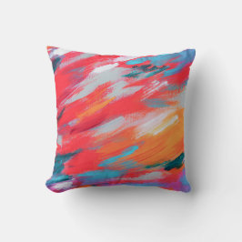 抽象芸術パレットのアクリルアートワーク | クッション