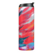 抽象芸術パレットのアクリルアートワーク | サーマルタンブラー タンブラー (回転左)