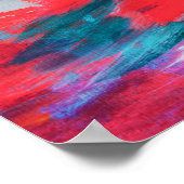 抽象芸術パレットのアクリルアートワーク |ポスター ポスター (角)