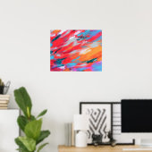 抽象芸術パレットのアクリルアートワーク |ポスター ポスター (ホームオフィス)