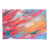 抽象芸術パレットのアクリルアートワーク | 枕カバー (正面左)