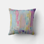 抽象芸術パレッ絵画トナイフ枕 クッション (裏面)