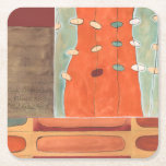 抽象芸術パレード スクエアペーパーコースター<br><div class="desc">この抽象芸術絵画のErica J Vessの特徴は、オレンジのストリップの過去行進の卵のパレード。このマルチパネルの作品は、アートコレクションへの素晴らしいスタートをモダン切るだろう。買今日！</div>