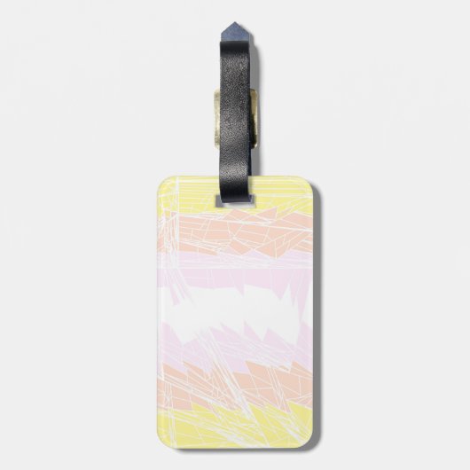 抽象芸術パンゲダープライド国旗 ラゲッジタグ (裏面縦)