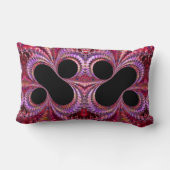 抽象芸術パーセント記号フラクタル ランバークッション (裏面)