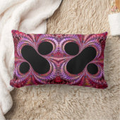 抽象芸術パーセント記号フラクタル ランバークッション (ブランケット)