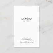 抽象芸術パーソナライズされたアーティスト独自のロゴを追加 名刺 (裏面)