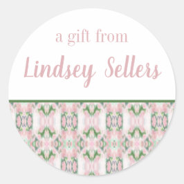 抽象芸術パーソナライズされたギフトシール ラウンドシール