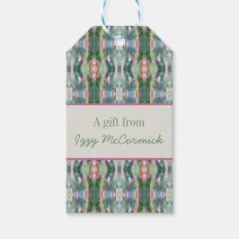 抽象芸術パーソナライズされたギフトラベル ギフトタグ