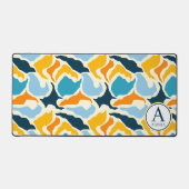 抽象芸術パーソナライズされたコンテンポラリーデスクマット デスクマット (正面)