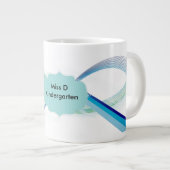 抽象芸術パーソナライズされたコーヒーマグ ジャンボコーヒーマグカップ (正面右)