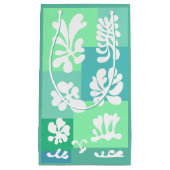 抽象芸術パーソナライズされたシェイプデザイン（緑） | スモールペーパーバッグ (正面)