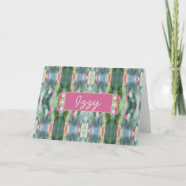 抽象芸術パーソナライズされたノートカード サンキューカード