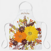 抽象芸術パーソナライズされたフローラ エプロン (正面)