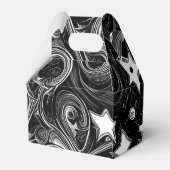 抽象芸術パーソナライズされたムーンとスター フェイバーボックス (裏面サイド)